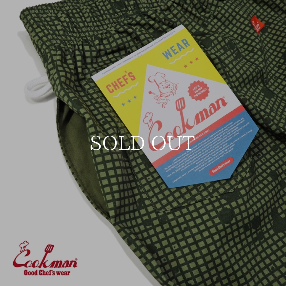 画像9: COOKMAN  Chef Pants Sauce Splash Camo Olive (9)