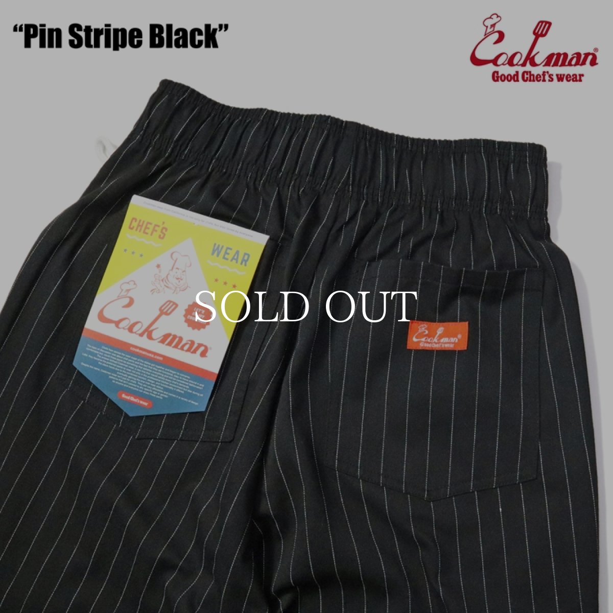 画像8: COOKMAN  Chef Pants Pin Stripe Black (8)