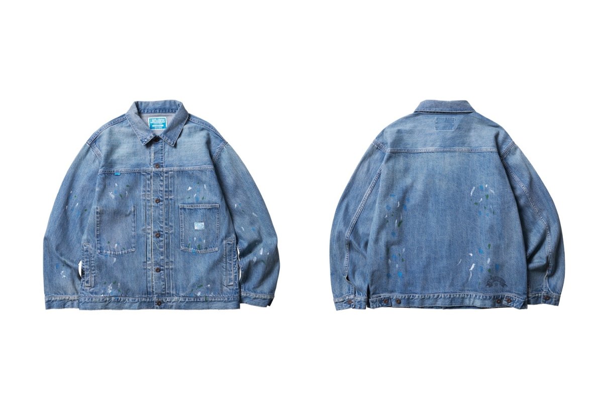 画像1: Liberaiders  FLAG DENIM JACKET (1)