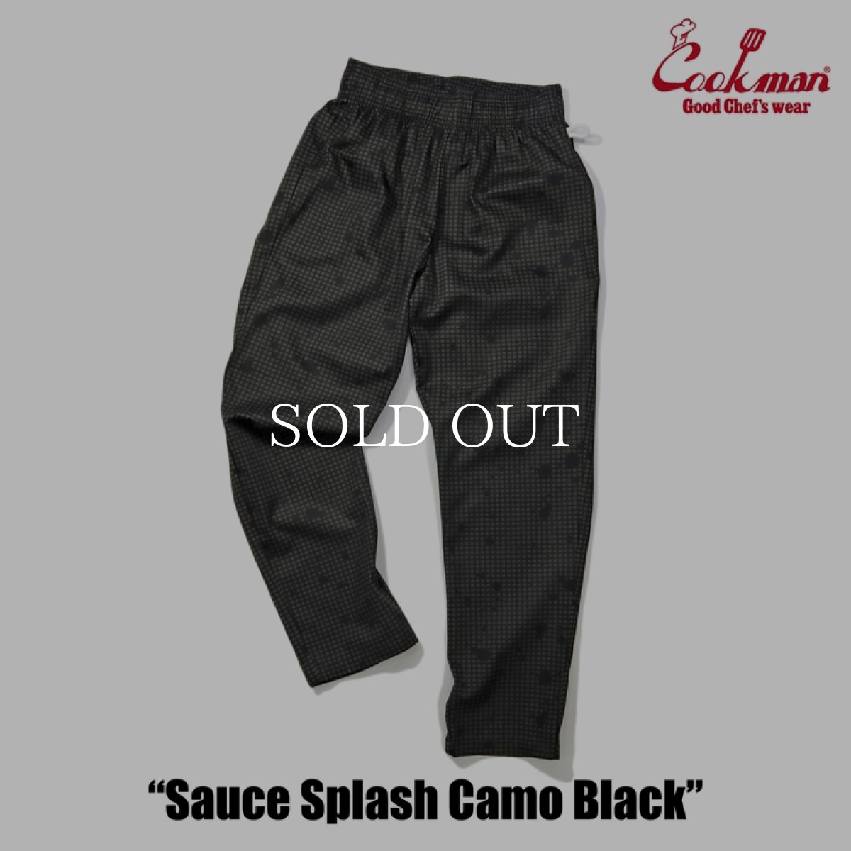 画像5: COOKMAN  Chef Pants Sauce Splash Camo Black (5)