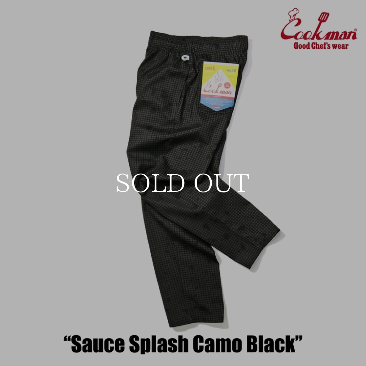 画像6: COOKMAN  Chef Pants Sauce Splash Camo Black (6)