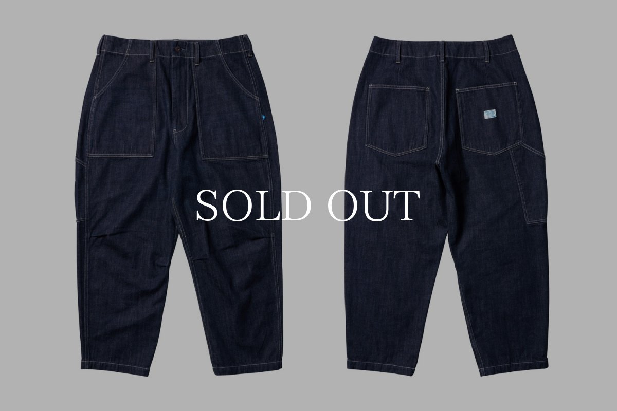 画像1: Liberaiders  BAKER DENIM SARROUEL PANTS (1)