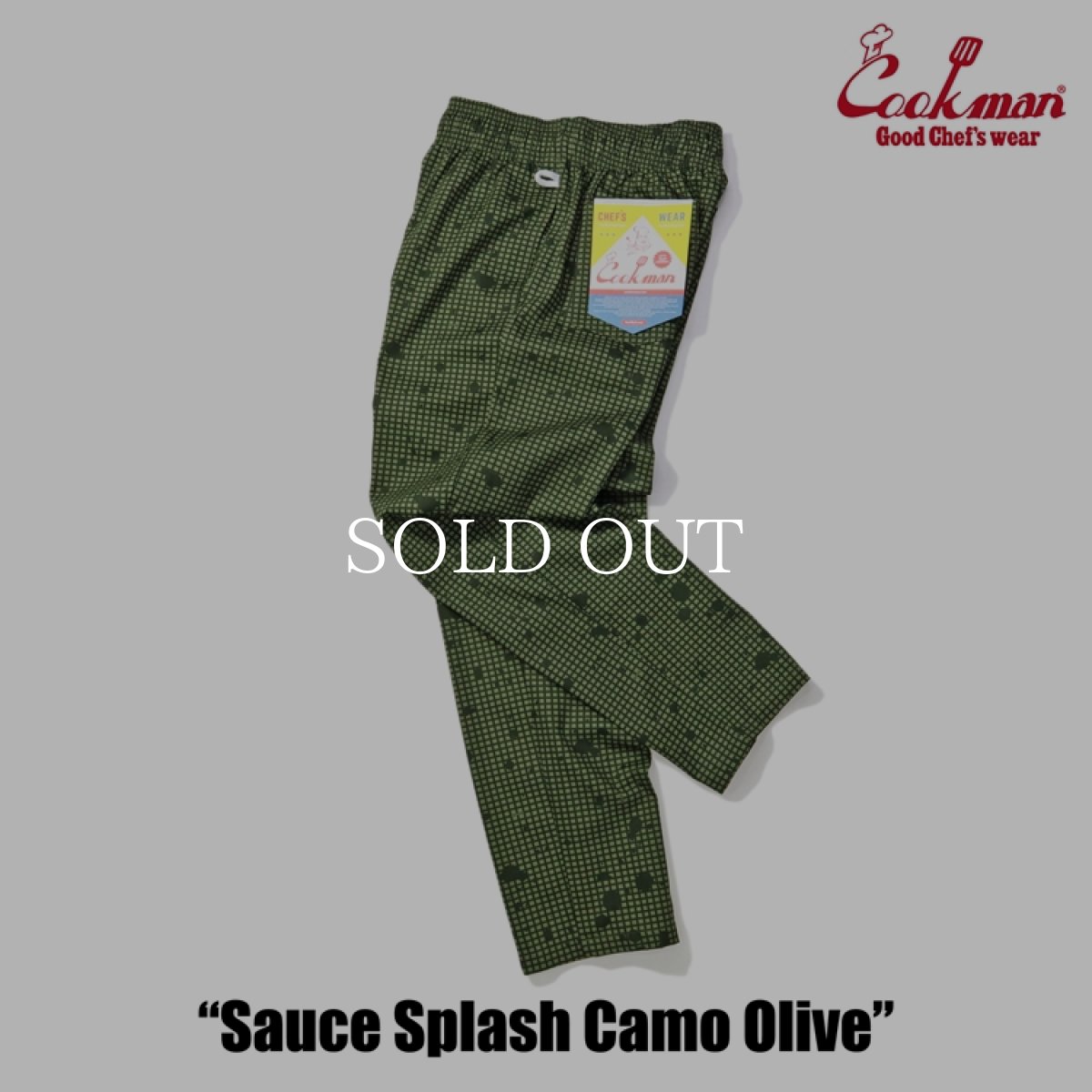 画像6: COOKMAN  Chef Pants Sauce Splash Camo Olive (6)