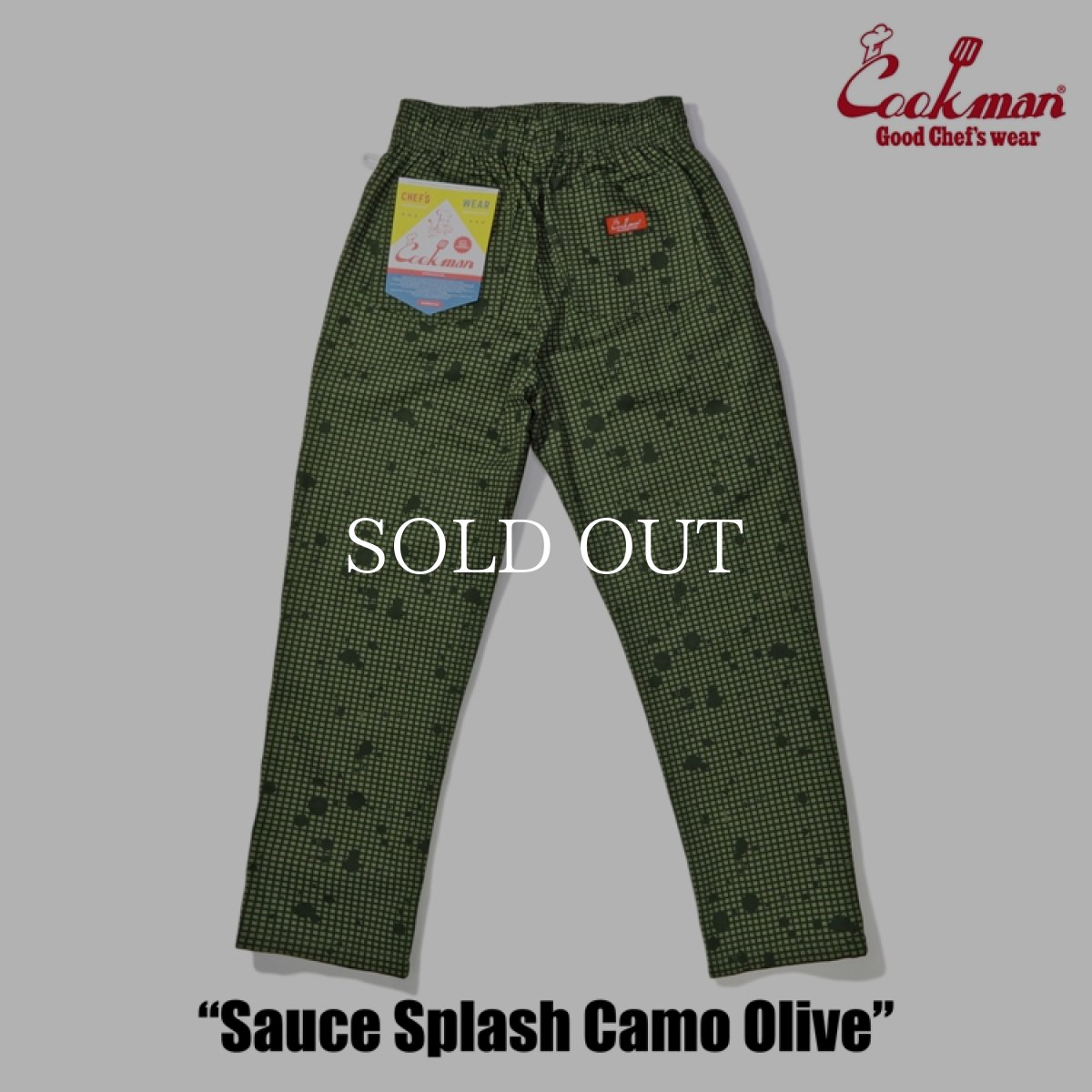 画像4: COOKMAN  Chef Pants Sauce Splash Camo Olive (4)
