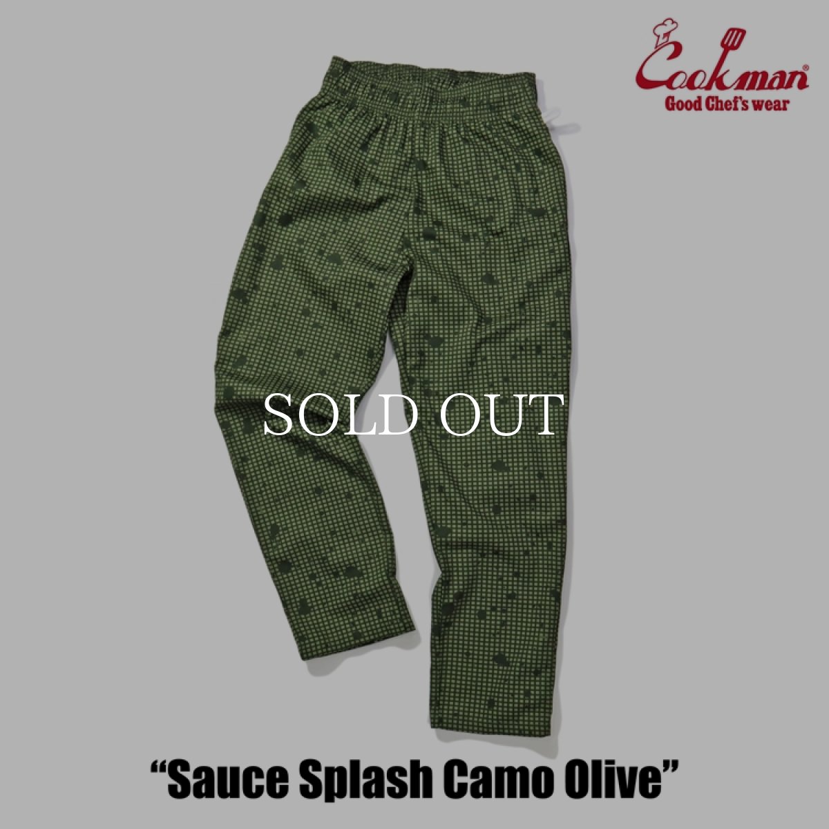 画像5: COOKMAN  Chef Pants Sauce Splash Camo Olive (5)