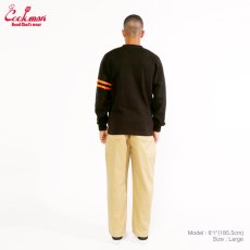 画像9: COOKMAN  カーディガン Knitted Cardigan Letterman Black (9)