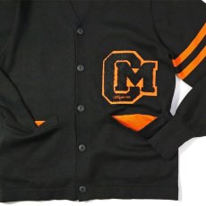 画像4: COOKMAN  カーディガン Knitted Cardigan Letterman Black (4)