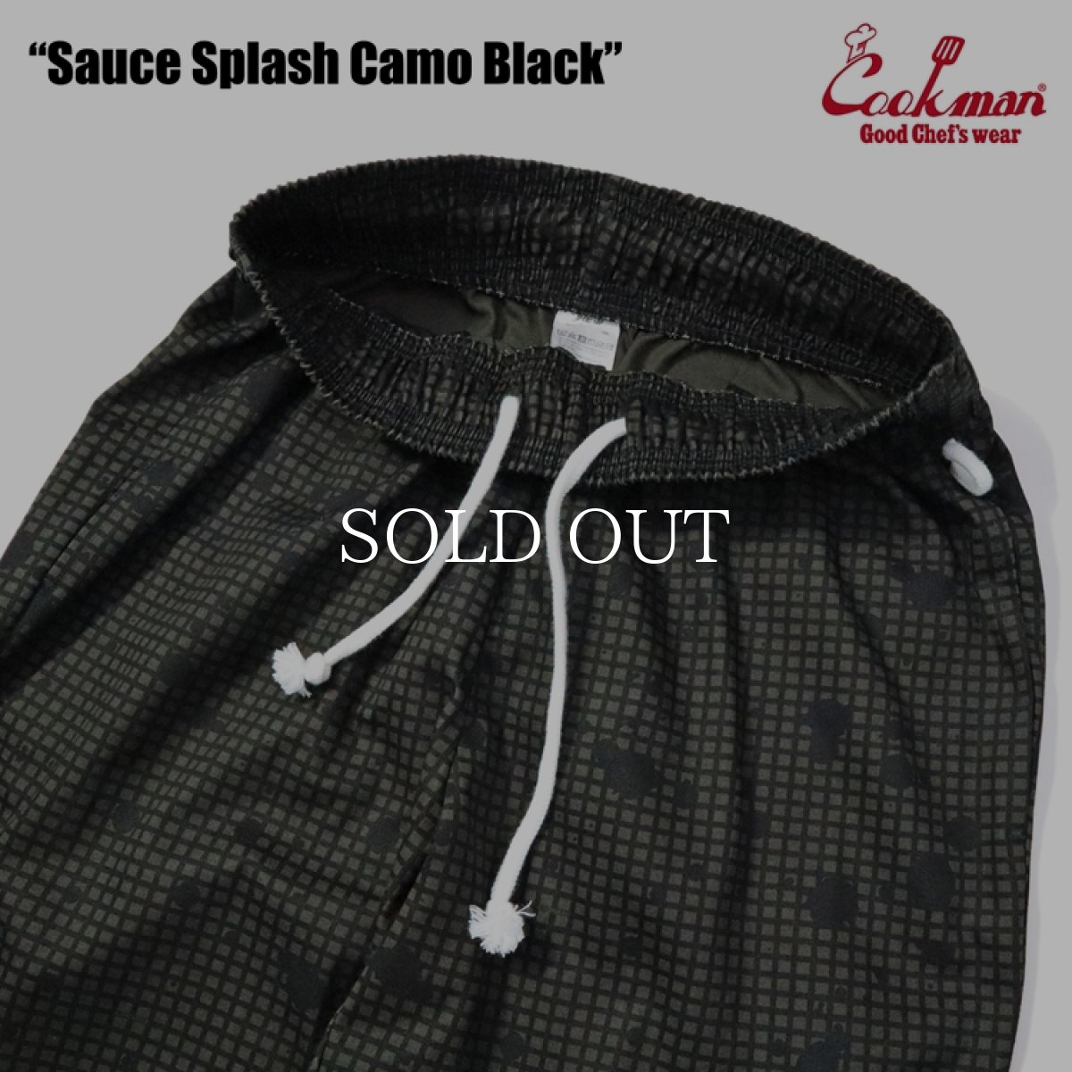 画像7: COOKMAN  Chef Pants Sauce Splash Camo Black (7)