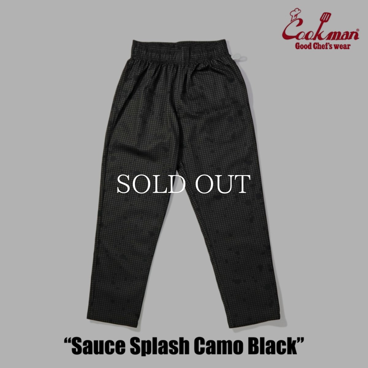 画像3: COOKMAN  Chef Pants Sauce Splash Camo Black (3)