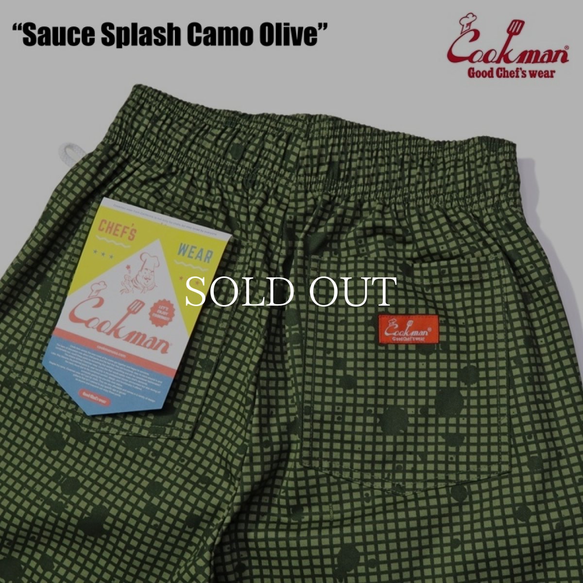 画像8: COOKMAN  Chef Pants Sauce Splash Camo Olive (8)