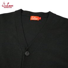 画像3: COOKMAN  カーディガン Knitted Cardigan Letterman Black (3)