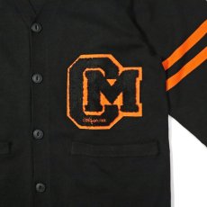 画像5: COOKMAN  カーディガン Knitted Cardigan Letterman Black (5)