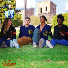 画像12: COOKMAN  カーディガン Knitted Cardigan Letterman Navy (12)