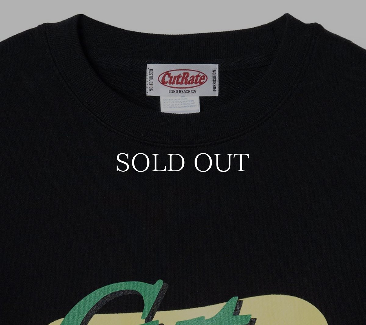 画像2: CUTRATE  CUTRATE F&D LOGO CREW NECK SW (2)