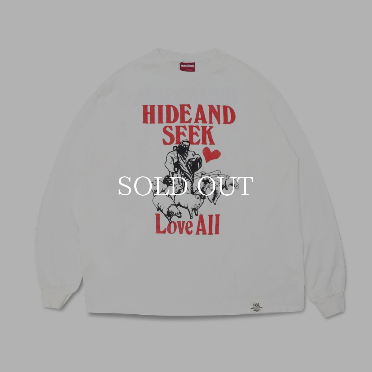 画像1: HideandSeek  Love All L/S Tee (1)