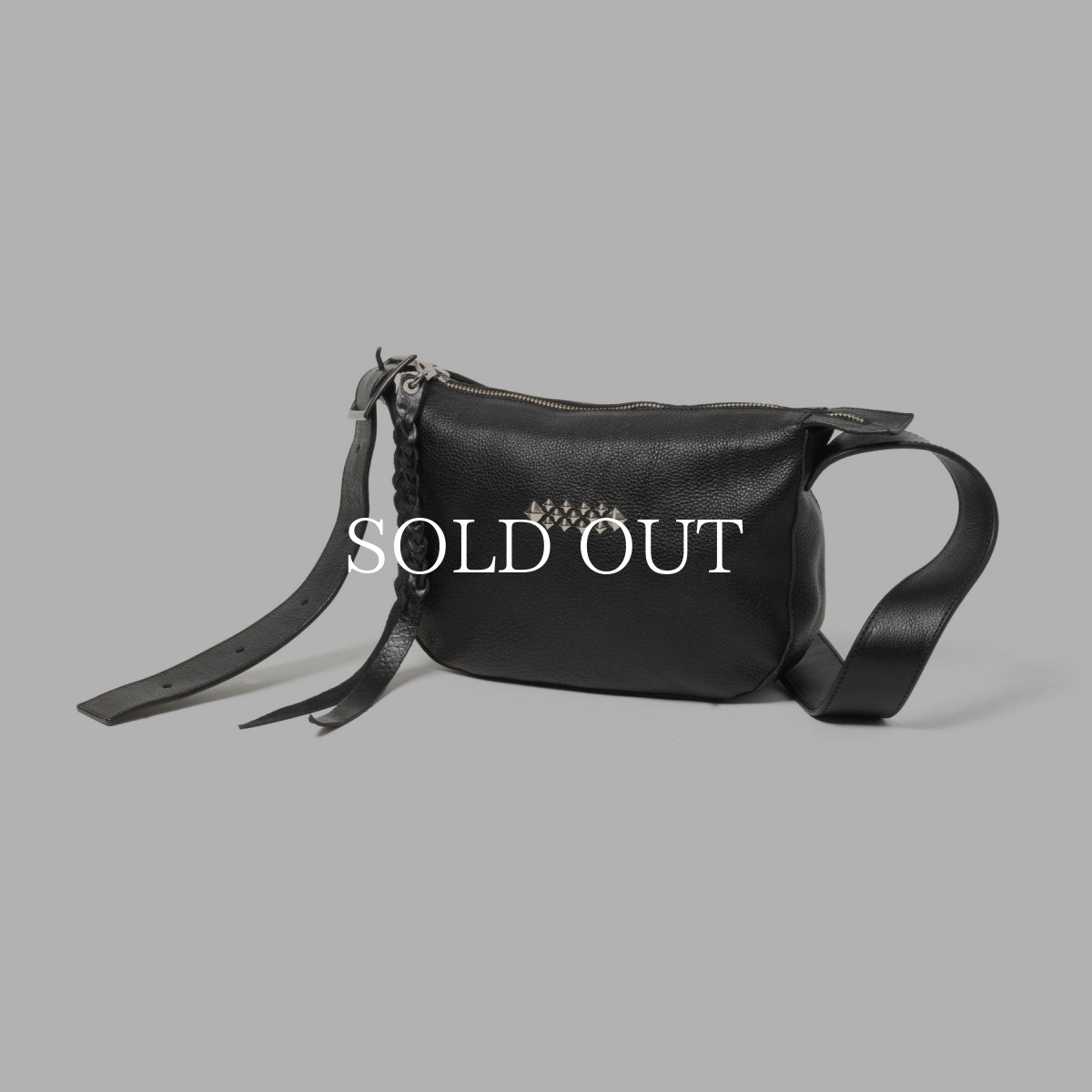 画像1: CALEE  STUDS LEATHER SHOULDER BAG ＜REGULAR＞ (1)