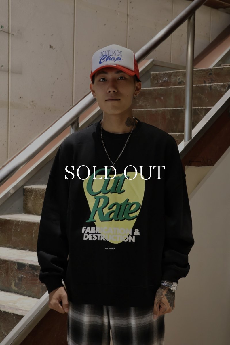 画像6: CUTRATE  CUTRATE F&D LOGO CREW NECK SW (6)