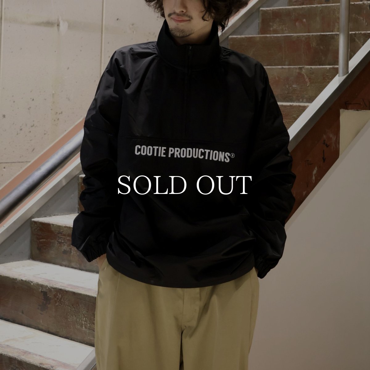 画像6: COOTIE   Memory Polyester Twill Half Zip Top (6)