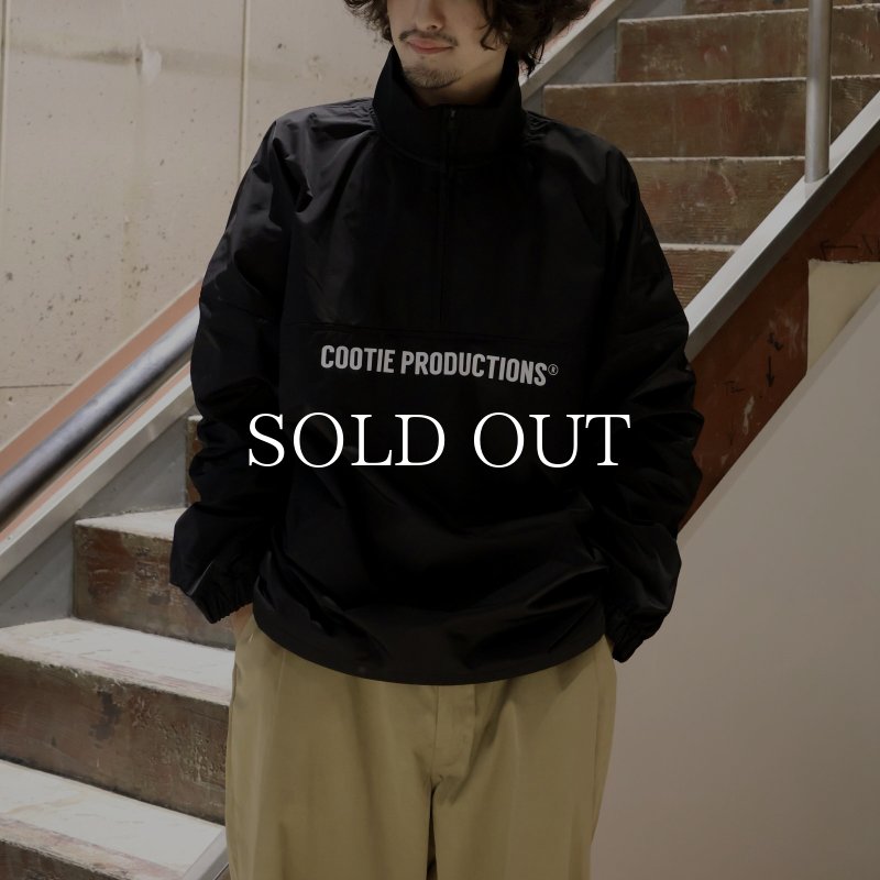 COOTIE PRODUCTIONS Memory Polyester Twill Half Zip Top CTE-24A313