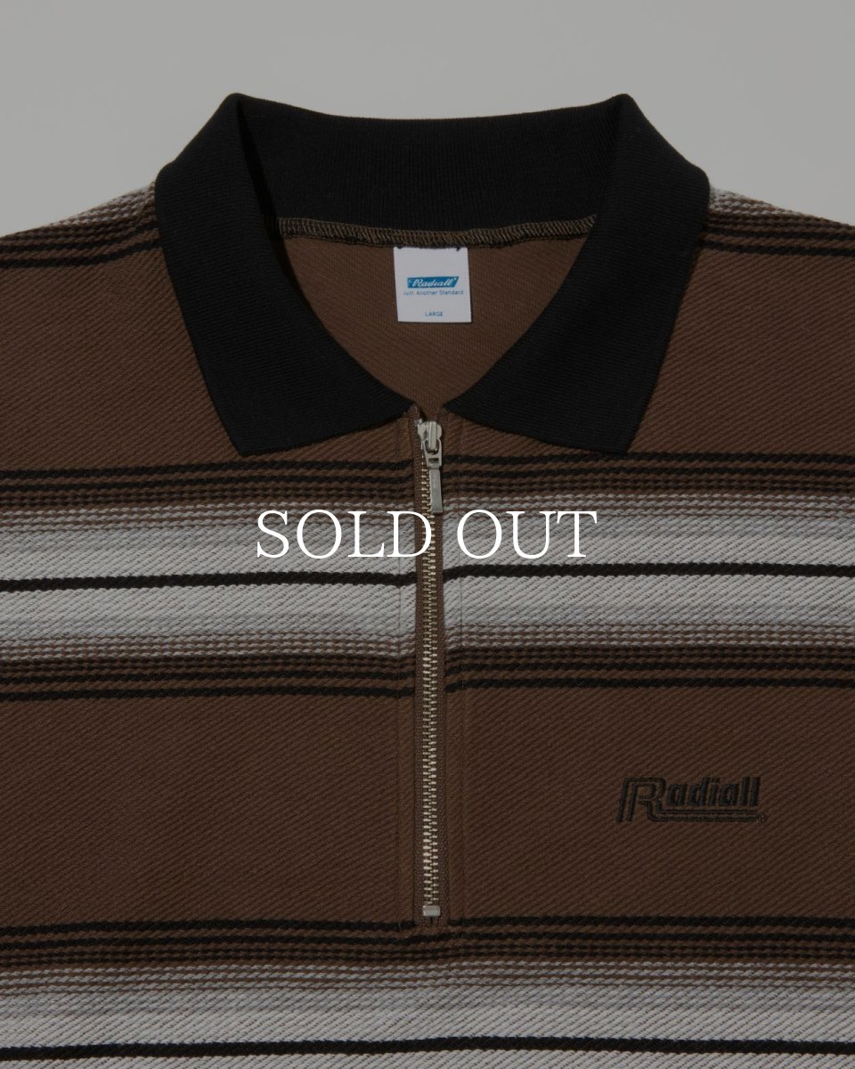 画像3: RADIALL  4 LINKS - HALF ZIP POLO SHIRT L/S (3)