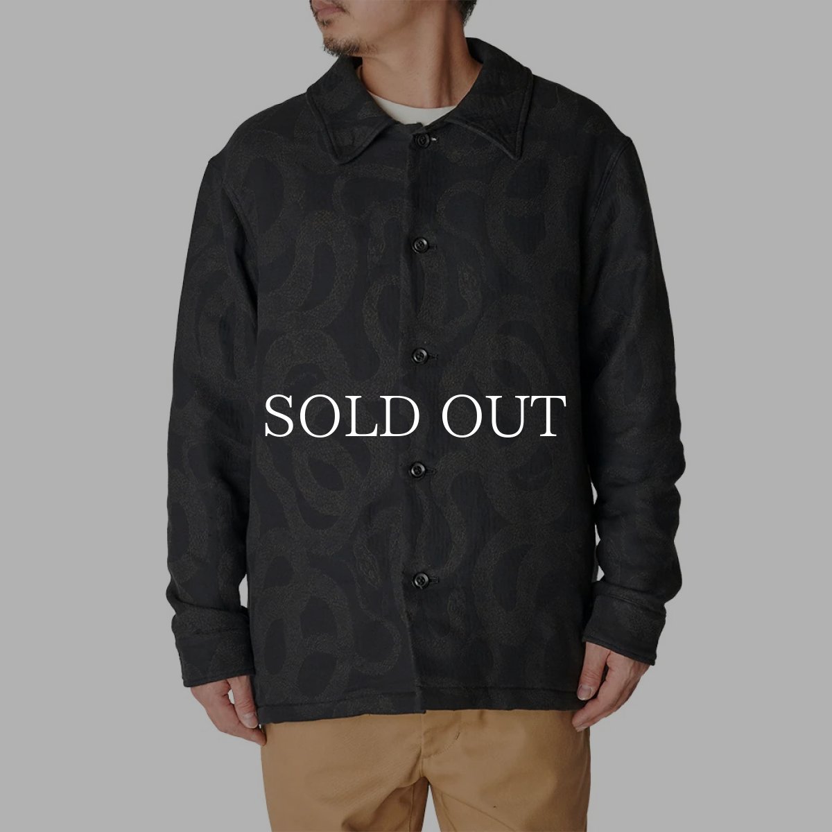 画像7: CALEE  JACQUARD SHIRT JACKET   (7)