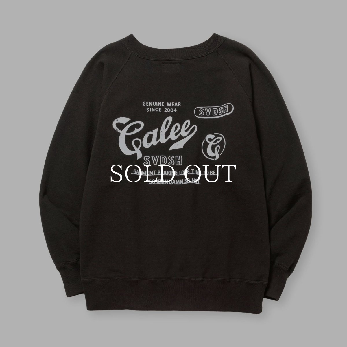 画像1: CALEE  60’S LOOP WHEEL RAGLAN CREW NECK SW (1)