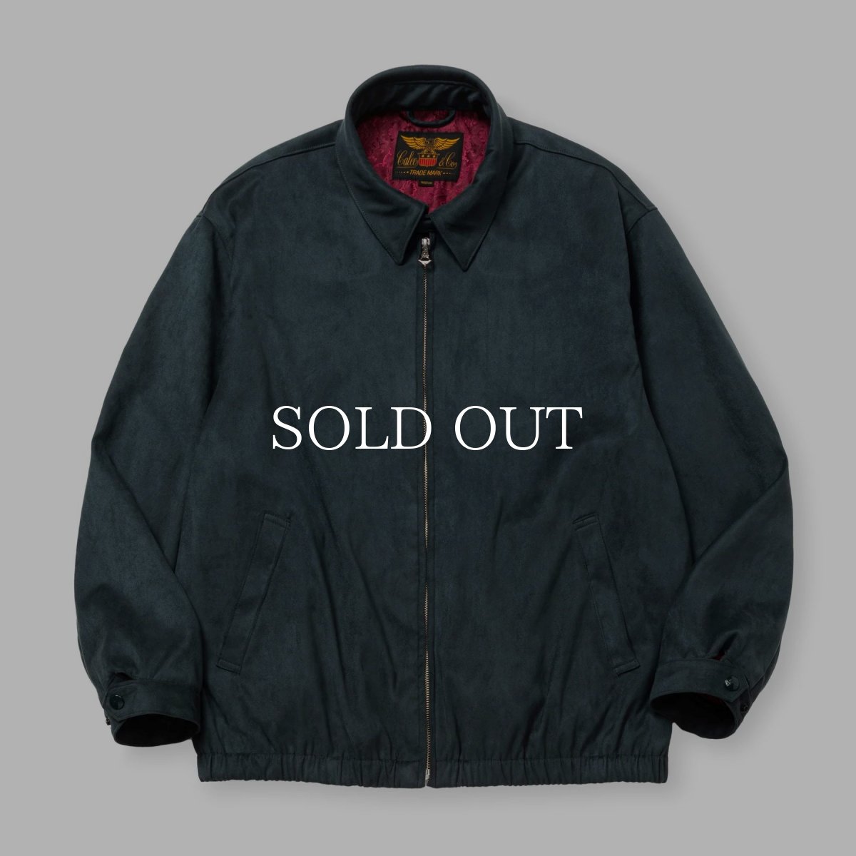 画像2: CALEE  FAUX SUEDE HARRINGTON JACKET (2)