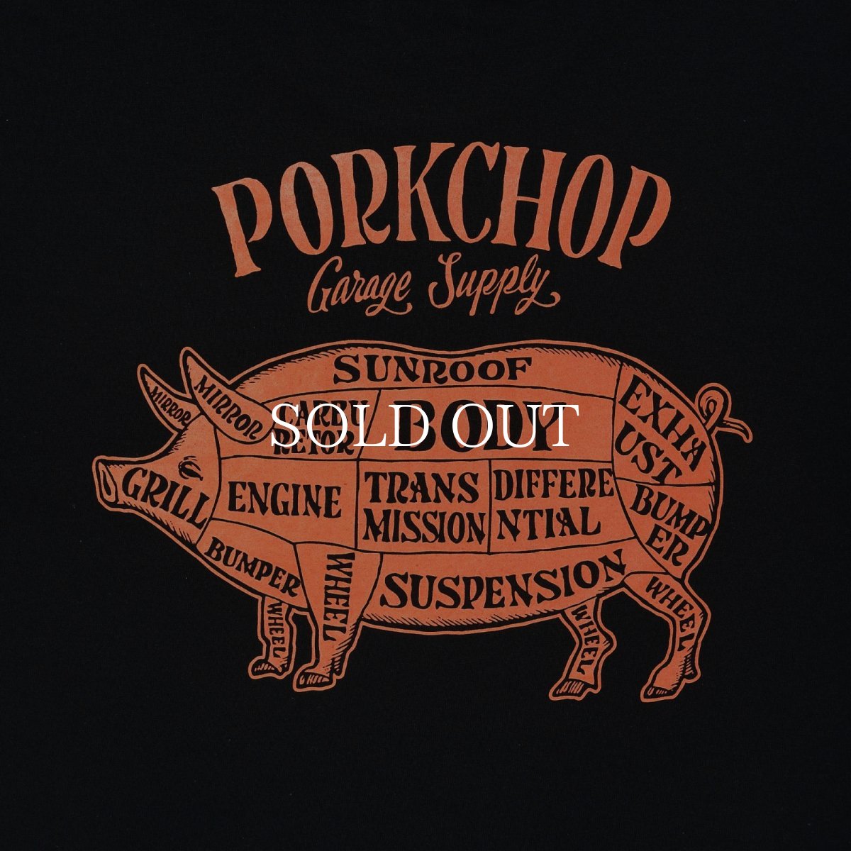 画像3: PORKCHOP GARAGE SUPPLY  PORK BACK L/S TEE (3)