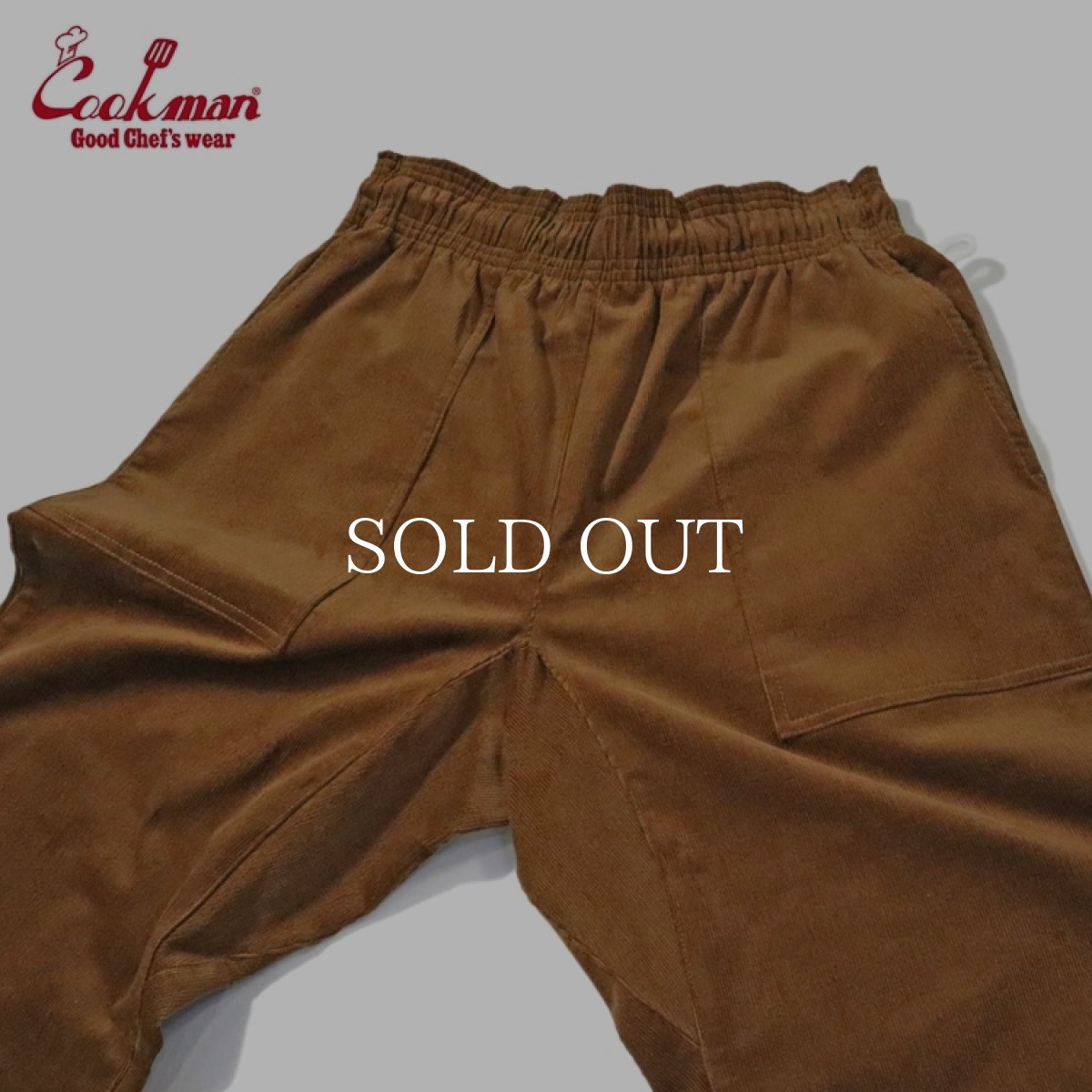 画像11: COOKMAN  Harvest Pants Cropped High Wale Corduroy Dark Brown (11)