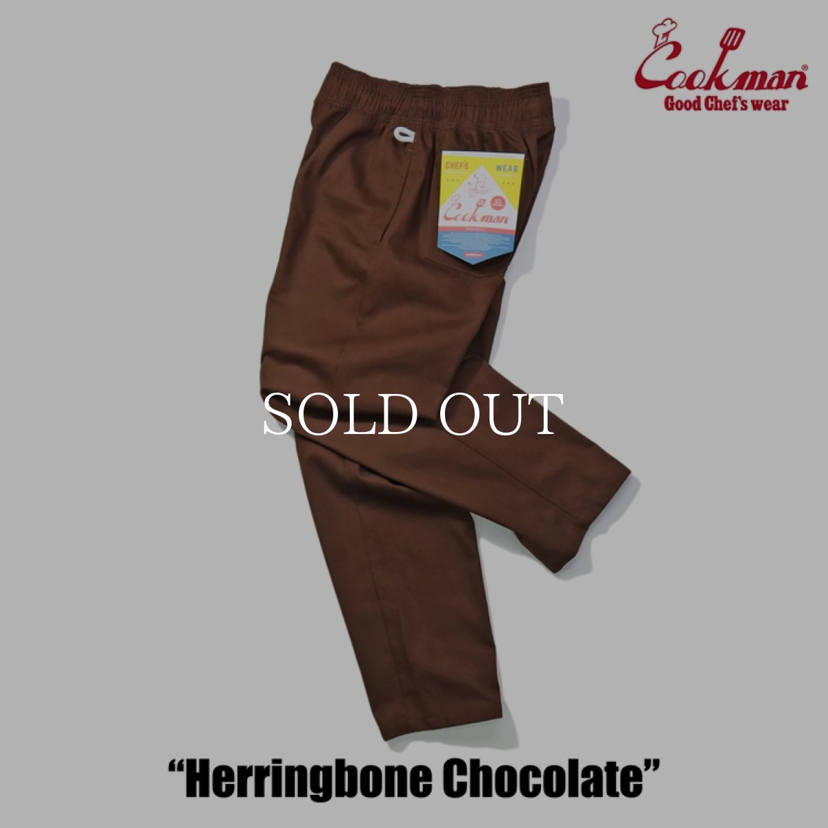 画像6: COOKMAN  Chef Pants Herringbone Chocolate (6)
