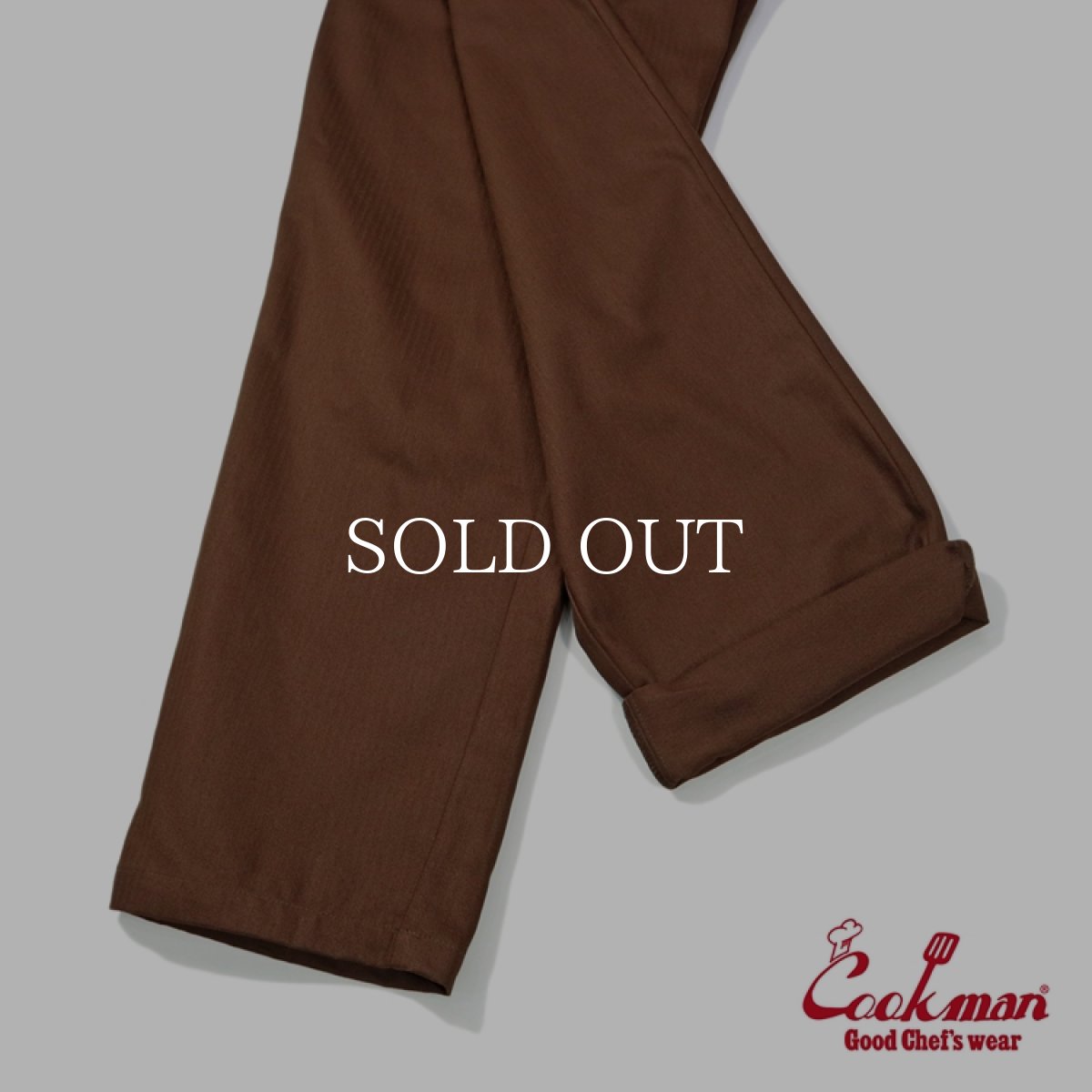 画像11: COOKMAN  Chef Pants Herringbone Chocolate (11)