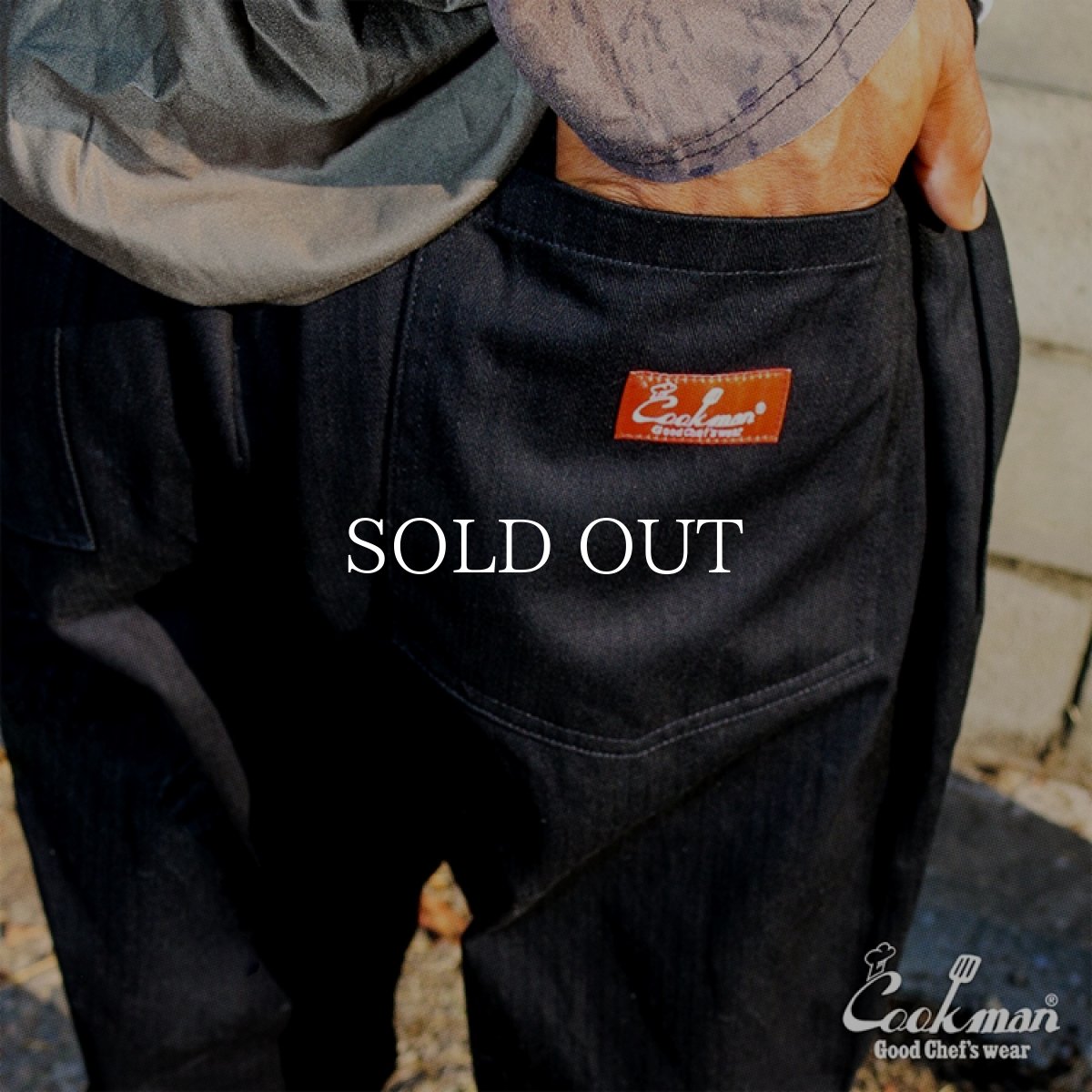 画像16: COOKMAN  Chef Pants Herringbone Black (16)