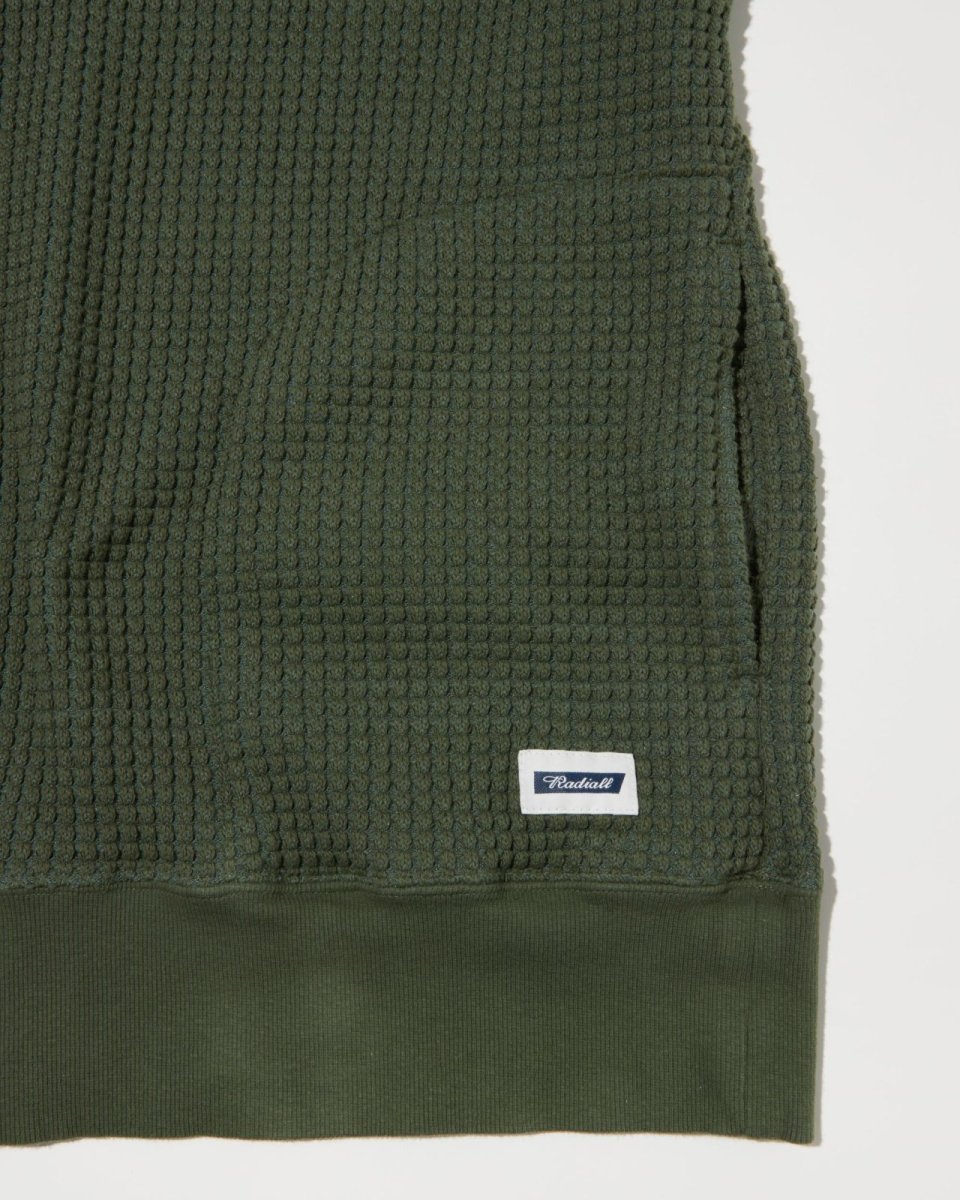 画像16: RADIALL  BIG WAFFLE - HALF ZIP SWEATSHIRT L/S (16)