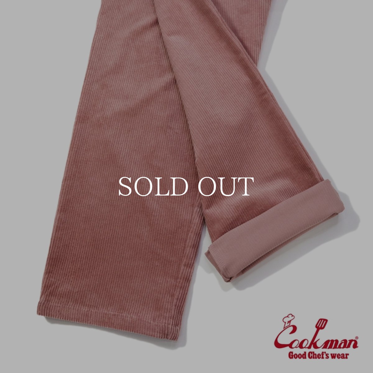 画像12: COOKMAN  Chef Pants Semiwide Corduroy FAT Pink (12)