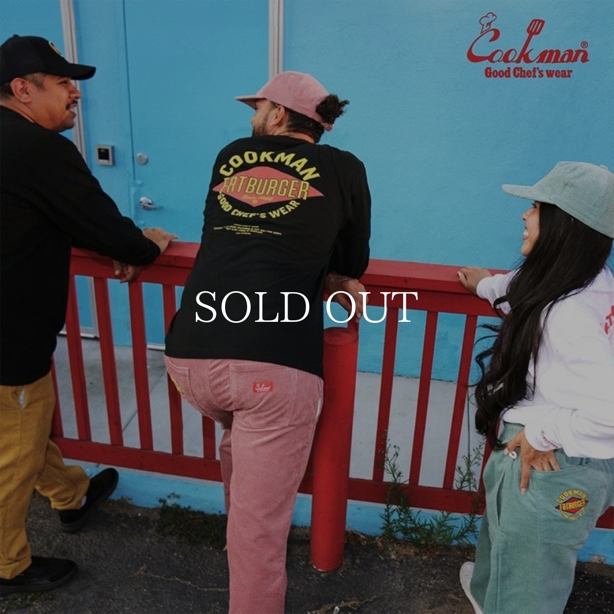 画像21: COOKMAN  Chef Pants Semiwide Corduroy FAT Pink (21)