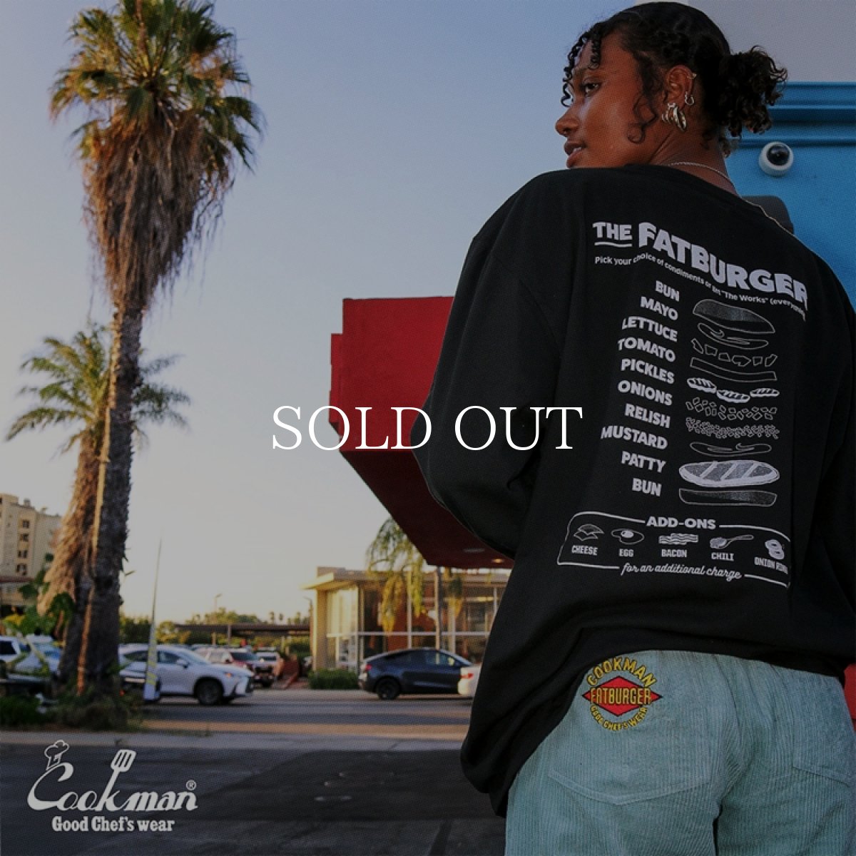 画像27: COOKMAN  ウォッシュドロングスリーブTシャツ FAT Topping Menu (27)