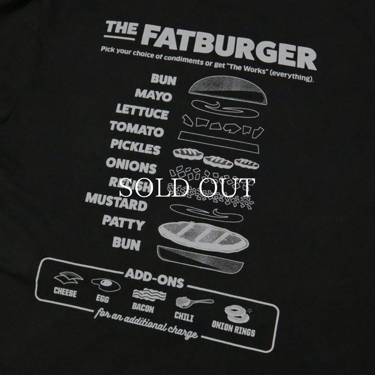 画像6: COOKMAN  ウォッシュドロングスリーブTシャツ FAT Topping Menu (6)