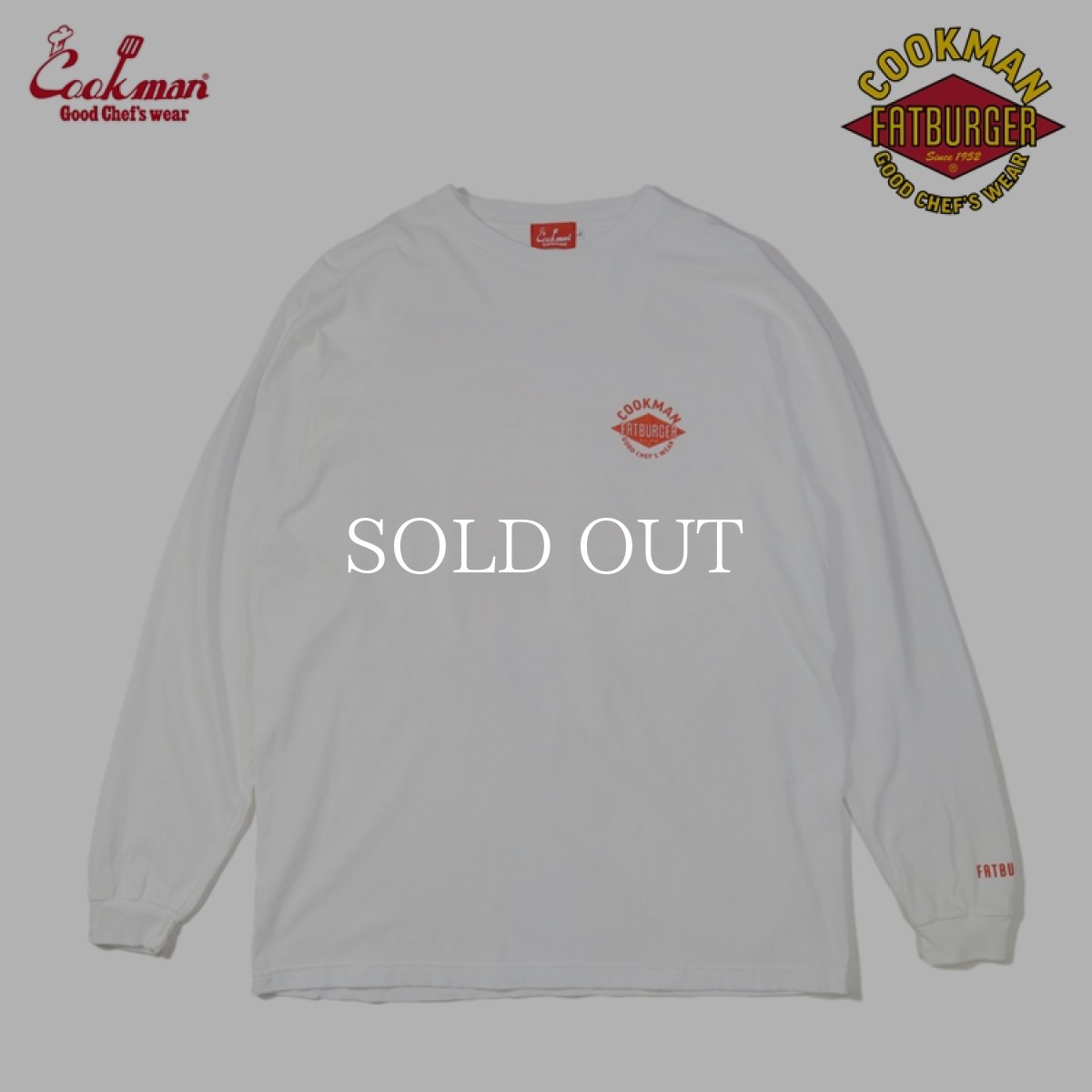 画像7: COOKMAN  ウォッシュドロングスリーブTシャツ FAT Topping Menu (7)