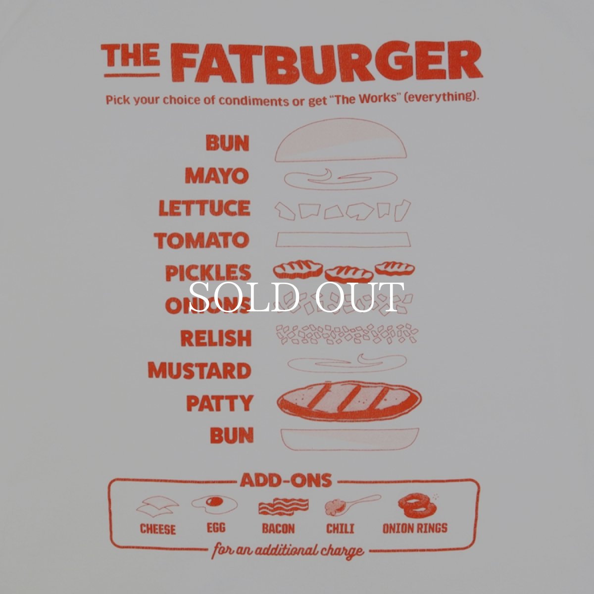 画像12: COOKMAN  ウォッシュドロングスリーブTシャツ FAT Topping Menu (12)
