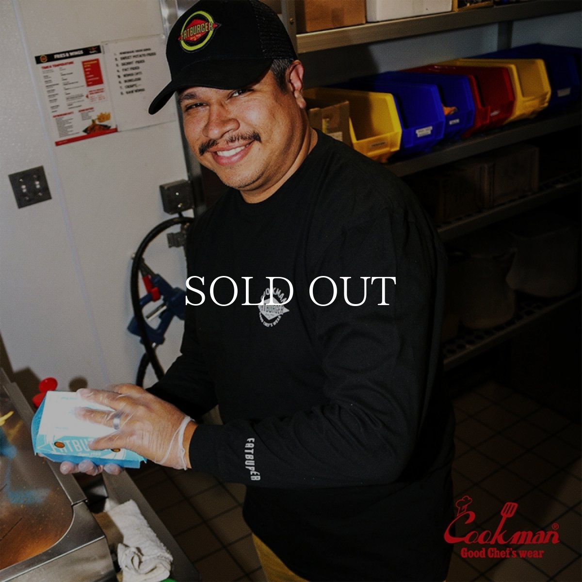 画像18: COOKMAN  ウォッシュドロングスリーブTシャツ FAT Topping Menu (18)