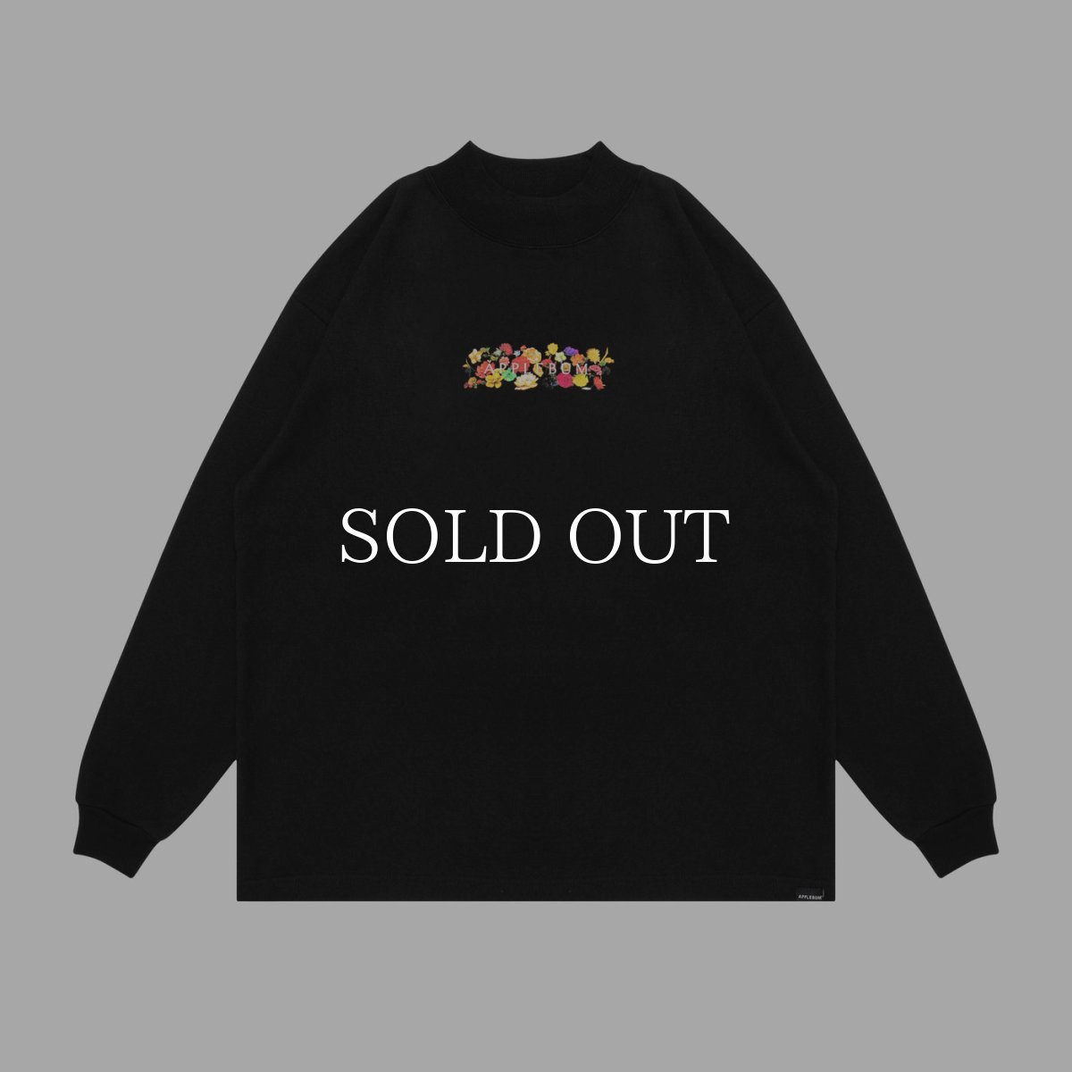 画像1: APPLEBUM  "FLOWERS LOGO" MOCKNECK L/S T-SHIRT (1)
