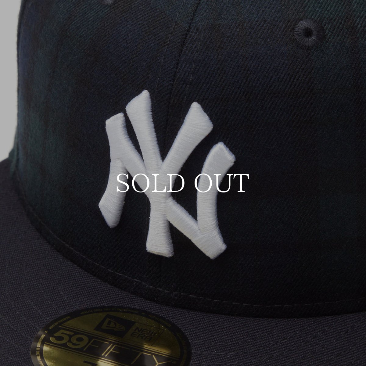 画像8: NEW ERA  59FIFTY Powered by GORO NAKATSUGAWA（min-nano）ニューヨーク・ヤンキース ブラックウォッチ ネイビーバイザー (8)