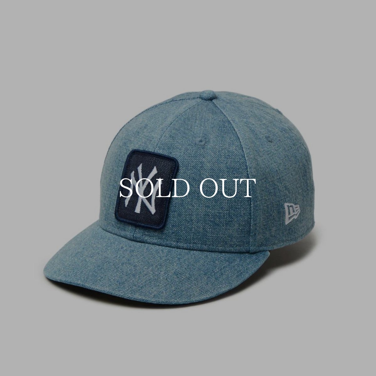 画像1: NEW ERA  LP 59FIFTY MLB Denim Wappen ニューヨーク・ヤンキース ウォッシュドデニム (1)