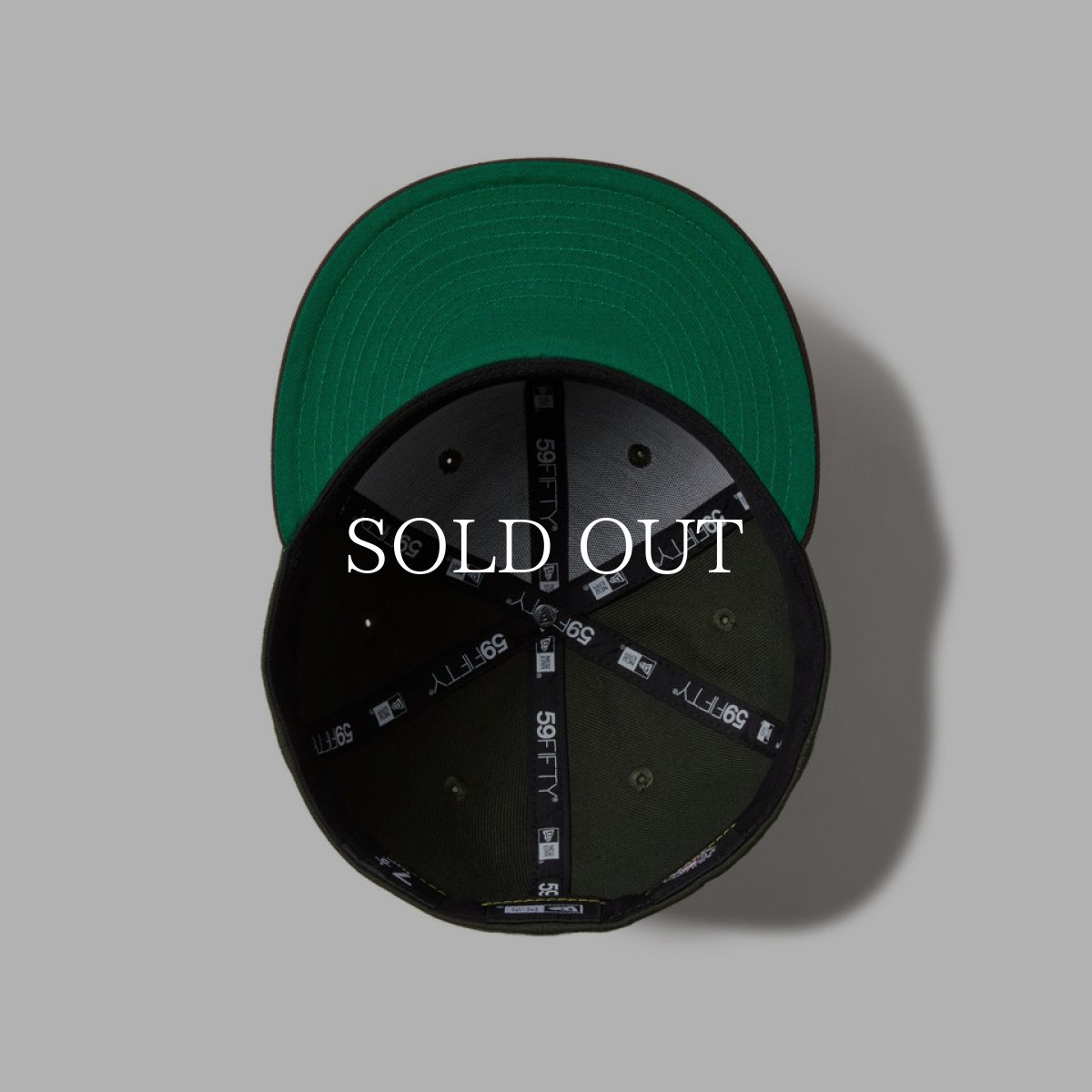 画像4: NEW ERA  59FIFTY Powered by GORO NAKATSUGAWA（min-nano）オークランド・アスレチックス ダークシーウィード ブラウンバイザー (4)