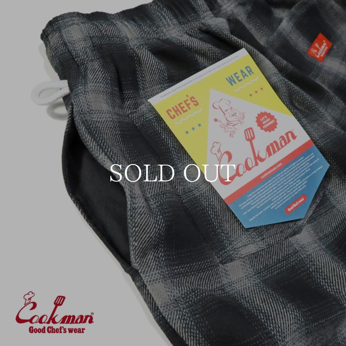 画像9: COOKMAN  Chef Pants Tweed Ombre Check Black (9)