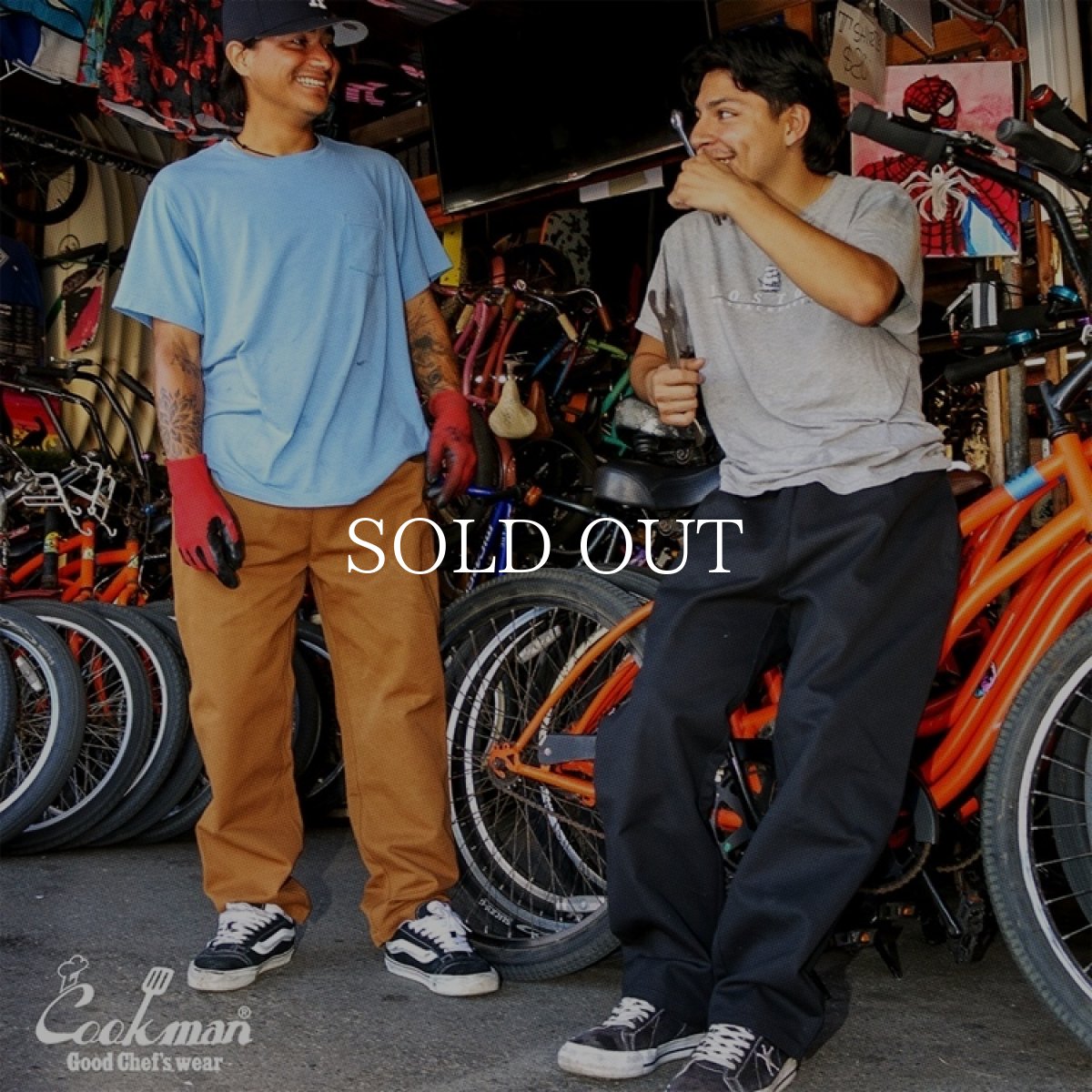 画像14: COOKMAN  Chef Pants Semiwide Duck Canvas Black (14)