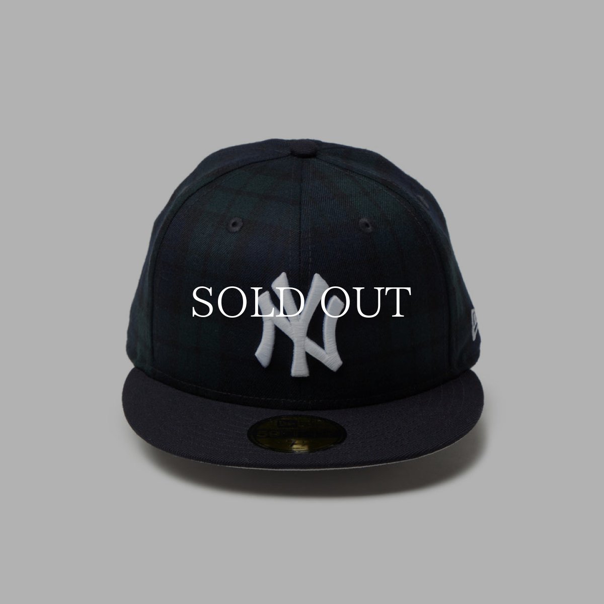 画像9: NEW ERA  59FIFTY Powered by GORO NAKATSUGAWA（min-nano）ニューヨーク・ヤンキース ブラックウォッチ ネイビーバイザー (9)