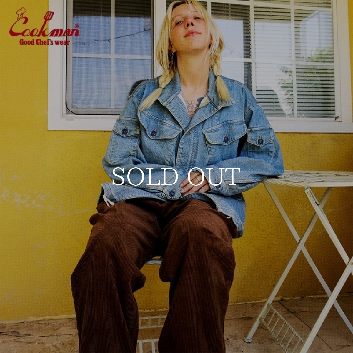 画像14: COOKMAN  Chef Pants Semiwide Corduroy Dark Brown (14)