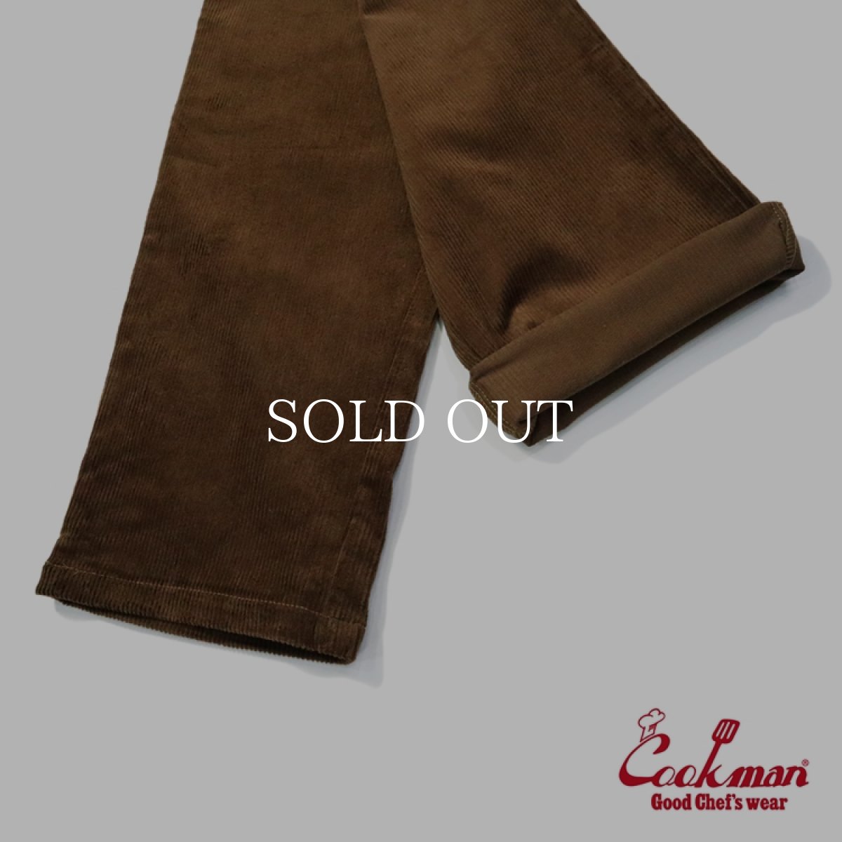 画像11: COOKMAN  Chef Pants Semiwide Corduroy Dark Brown (11)