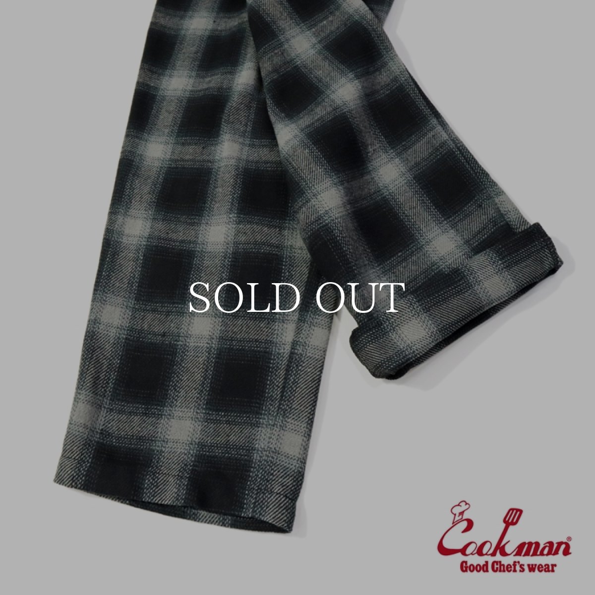 画像11: COOKMAN  Chef Pants Tweed Ombre Check Black (11)